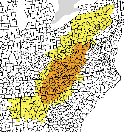 Appalachia map.