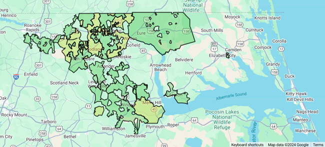 Fybe service territory map