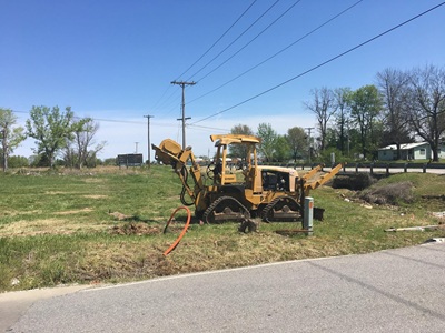 Oklahoma Bolt Fiber boring tractor 
