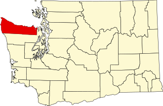 Clallam County WA map
