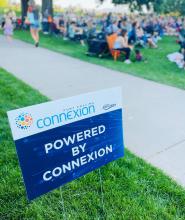 Ft Collins sign in park lawn